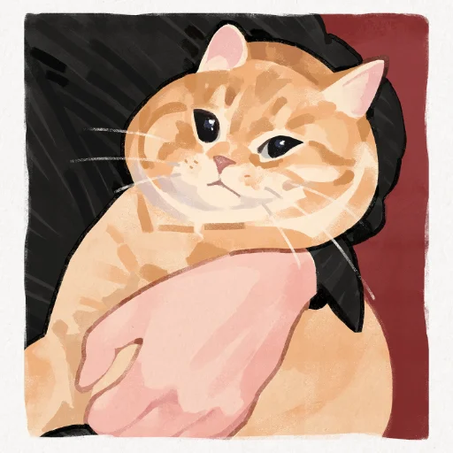 🫥 Стикер «GENTLECAT and titsay» для Telegram