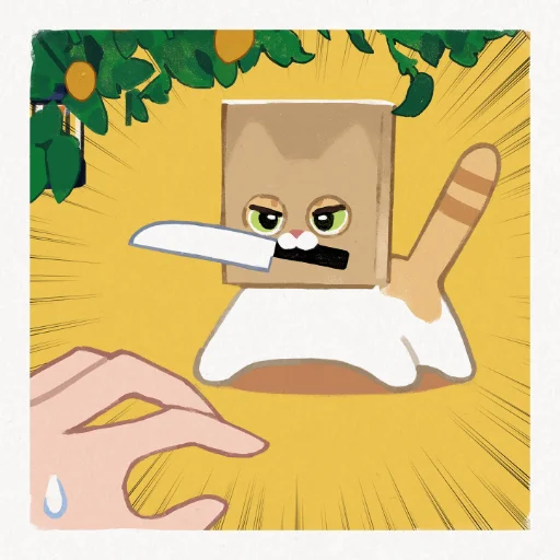 🔪 Стикер «GENTLECAT and titsay» для Telegram