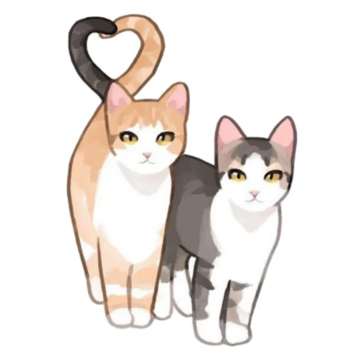 💕 Стикер «GENTLECAT and titsay» для Telegram