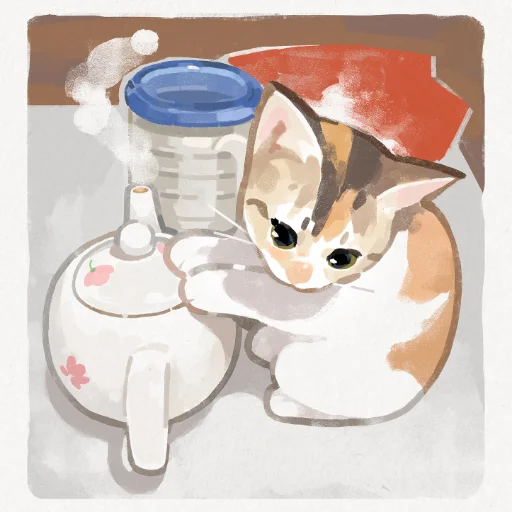 🫖 Стикер «GENTLECAT and titsay» для Telegram