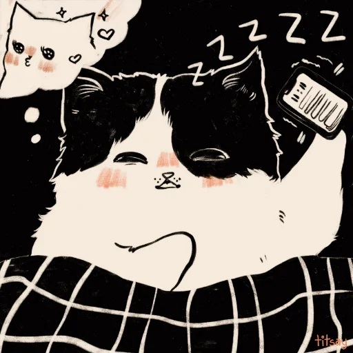 💭 Стикер «GENTLECAT and titsay» для Telegram