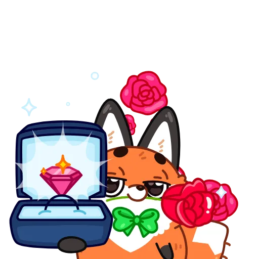🤩 Стикер «Лис Твигги» для Telegram