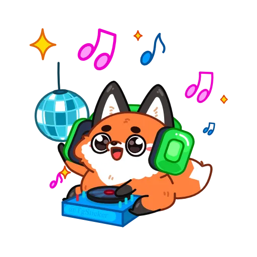 🤩 Стикер «Лис Твигги» для Telegram