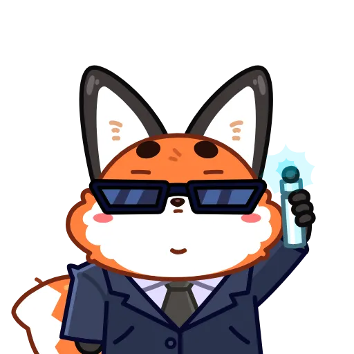 Стикерпак Лис Твигги для Telegram