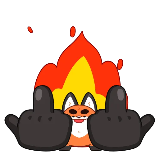 🤩 Стикер «Лис Твигги» для Telegram