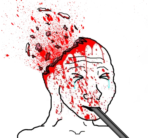 😭 Стикер «Wojak Party» для Telegram
