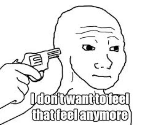 😞 Стикер «Wojak Party» для Telegram