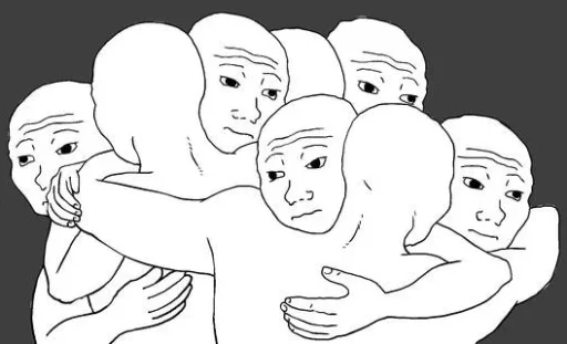 😞 Стикер «Wojak Party» для Telegram
