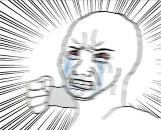 😭 Стикер «Wojak Party» для Telegram