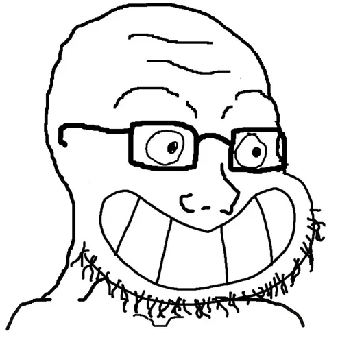 😬 Стикер «Wojak Party» для Telegram