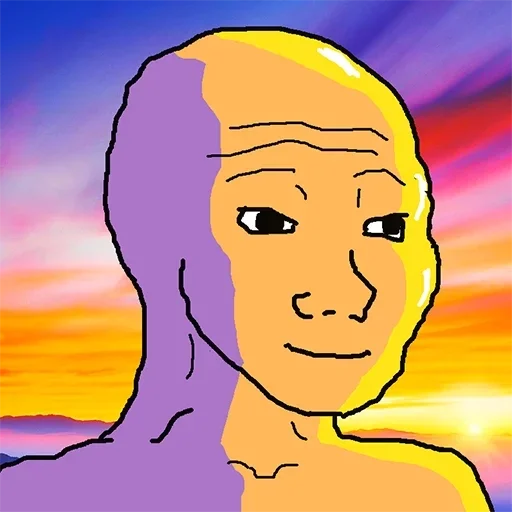 ☺️ Стикер «Wojak Party» для Telegram