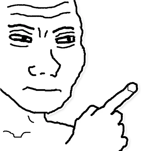 👉 Стикер «Wojak Party» для Telegram