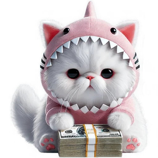 💵 Стикер «Парные акулы» для Telegram