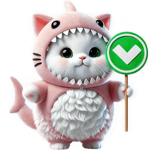 👍 Стикер «Парные акулы» для Telegram
