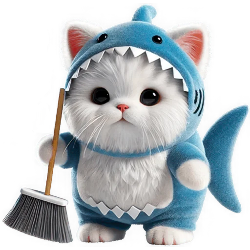 🧹 Стикер «Парные акулы» для Telegram