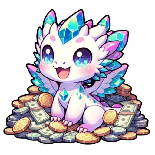 🤑 Стикер «Дракоша Твинкл» для Telegram