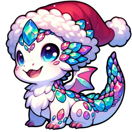🎅 Стикер «Дракоша Твинкл» для Telegram