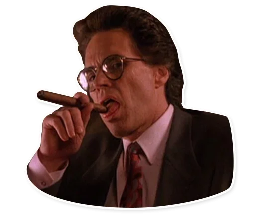 😐 Стикер «Twin Peaks» для Telegram