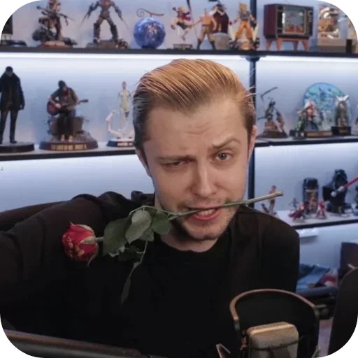 🌹 Стикер «Стримерская» для Telegram