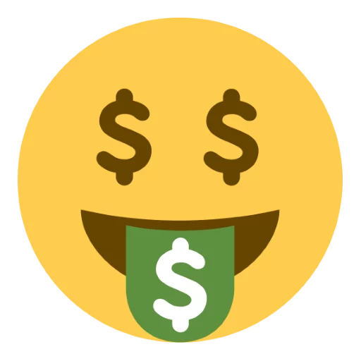 🤑 Стикер «Twitter Emoji» для Telegram