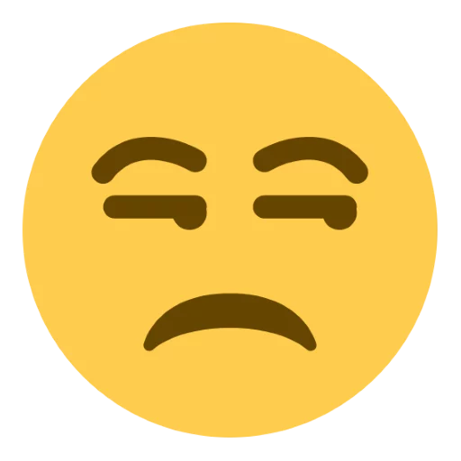 😒 Стикер «Twitter Emoji» для Telegram