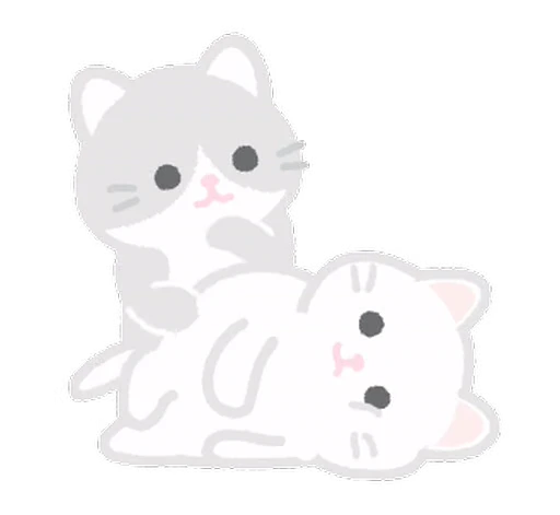 ⭐ Стикер «Two little cats» для Telegram