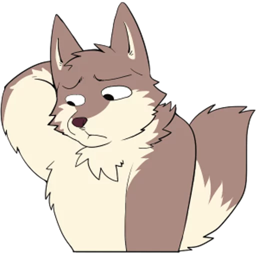 😔 Стикер «Eastern Timber Wolf» для Telegram