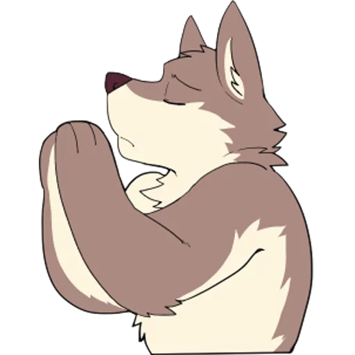 🙏 Стикер «Eastern Timber Wolf» для Telegram