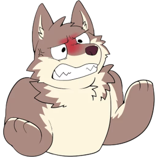 😡 Стикер «Eastern Timber Wolf» для Telegram