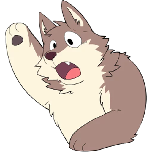 🤚 Стикер «Eastern Timber Wolf» для Telegram