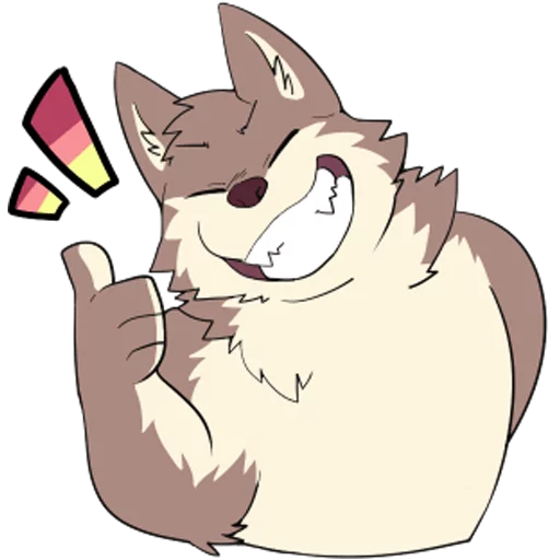👍 Стикер «Eastern Timber Wolf» для Telegram
