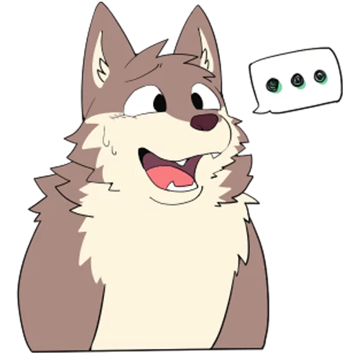 😅 Стикер «Eastern Timber Wolf» для Telegram