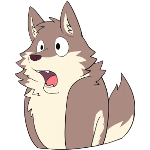 😮 Стикер «Eastern Timber Wolf» для Telegram