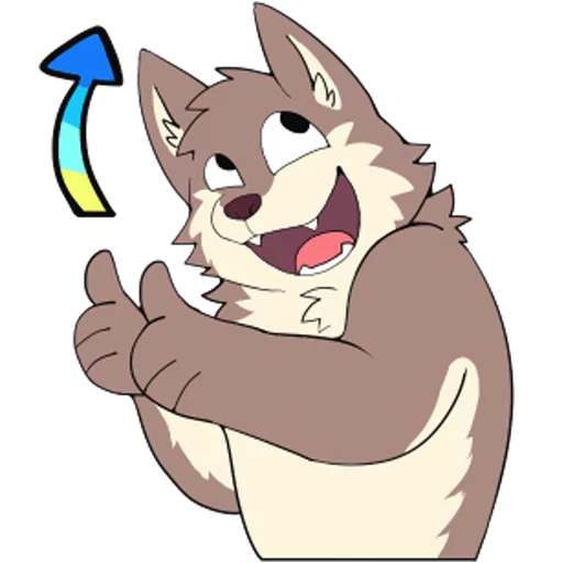 👆 Стикер «Eastern Timber Wolf» для Telegram