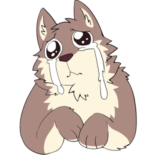 😭 Стикер «Eastern Timber Wolf» для Telegram