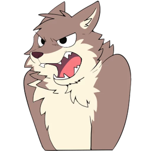😡 Стикер «Eastern Timber Wolf» для Telegram