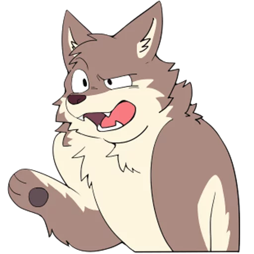 😡 Стикер «Eastern Timber Wolf» для Telegram