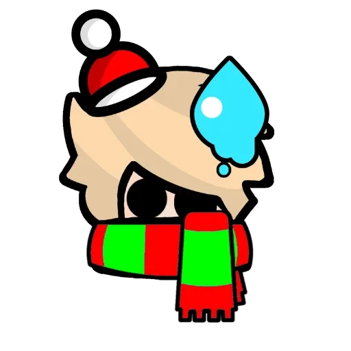 😥 Стикер «Новогодний Даник» для Telegram