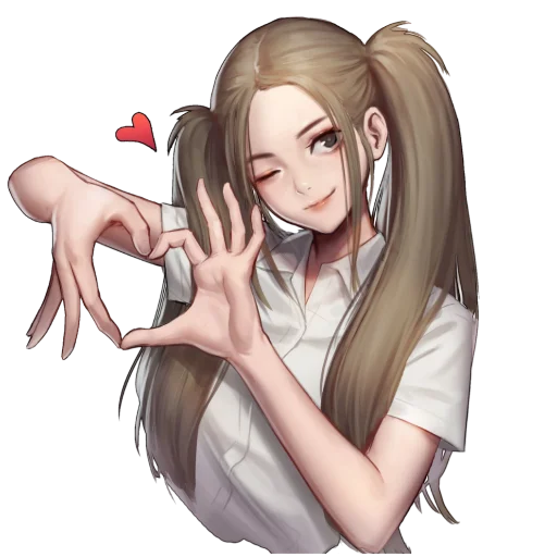 ❤️ Стикер «Anime» для Telegram