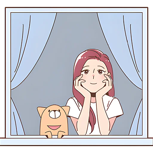 🥰 Стикер «Тяночка Джейн» для Telegram
