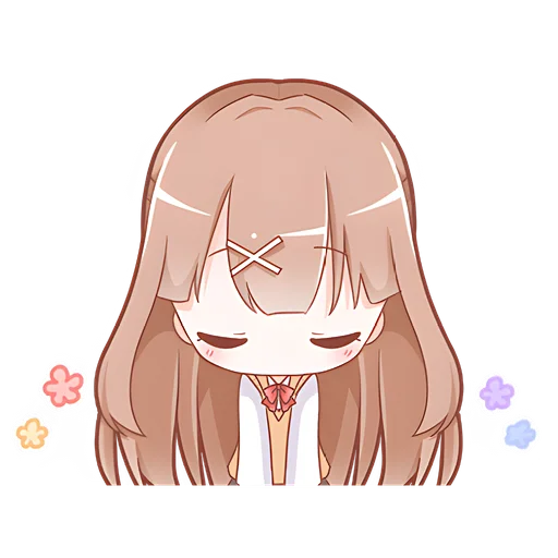 😔 Стикер «Тяночки школьницы» для Telegram