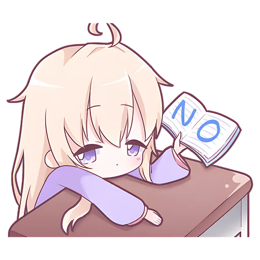 🙅‍♀ Стикер «Тяночки школьницы» для Telegram