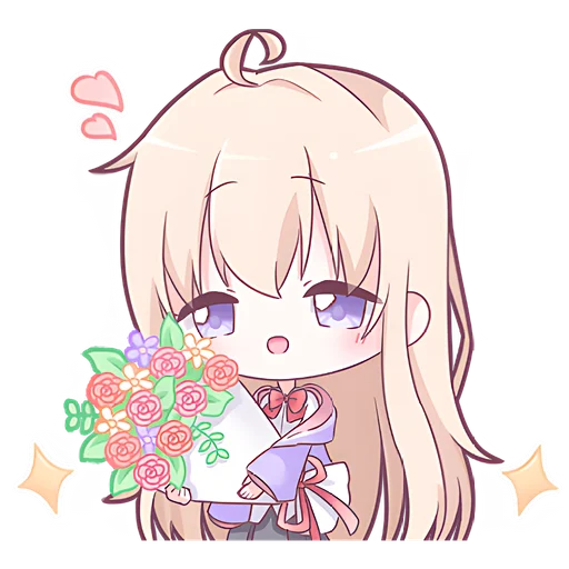 💐 Стикер «Тяночки школьницы» для Telegram