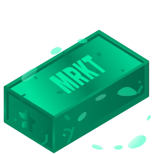 🧱 Стикер «MRKT» для Telegram