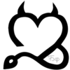 Стикер 17 Black Heart #color #black #white
