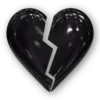 Стикер 4 Black Heart #color #black #white