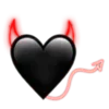 Стикер 14 Black Heart #color #black #white