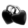 Стикер 46 Black Heart #color #black #white