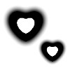 Стикер 25 Black Heart #color #black #white