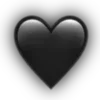 Стикер 7 Black Heart #color #black #white